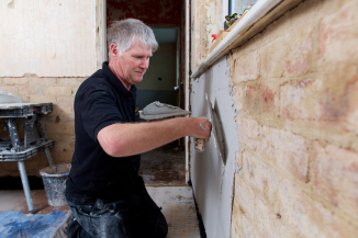 Re-plastering after a Damp Proof Course
