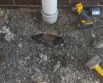 Leaking Soil Pipe in Chesterfield